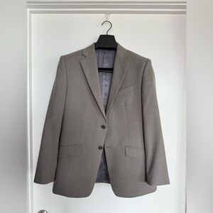 Charles Tyrwhitt Gray/Tan Sport Coat with Notched Lapels